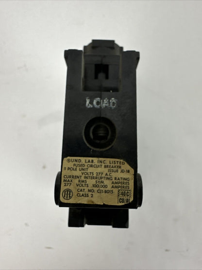 ITE CE1-B015 FUSED CIRCUIT BREAKER 15AMP 277VAC 1POLE