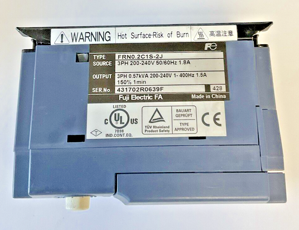 FUJI ELECTRIC FRN0.2C1S-2J MINI INVERTER 3PH 240V 50/60HZ 1.8A