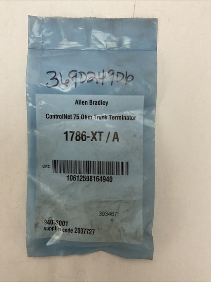 ALLEN BRADLEY 1786-XT/A CONTROLNET 75 OHM TRUNK TERMINATOR (LOT OF 3)