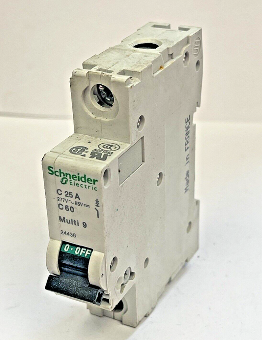 SCHNEIDER - 24436 - C 25 A -  277VAC, 25 A - MULTI 9 - SUPPLEMENTARY BREAKER