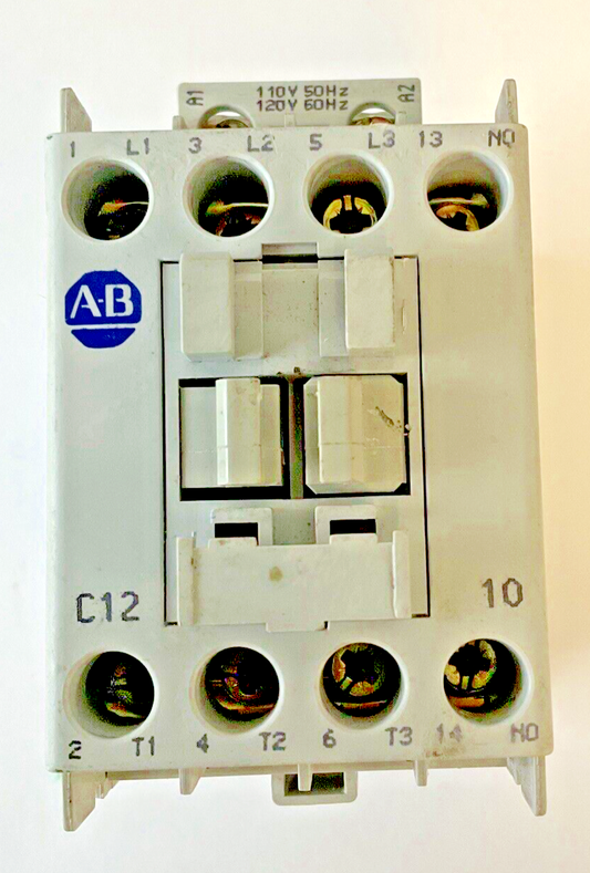 ALLEN BRADLEY 100-C12*10 CONTACTOR 600VAC 25AMPS C12