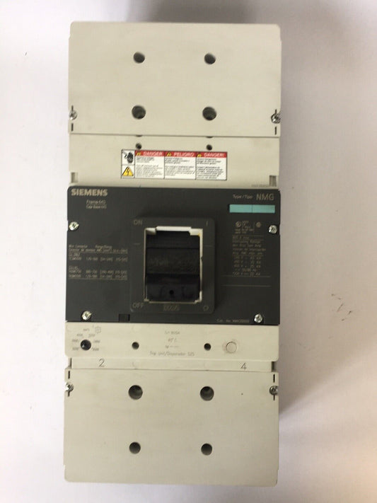 SIEMENS NMX2B800 CIRCUIT BREAKER 800A 250VDC 600VAC FRAME-MG 3250-6500A TRIP