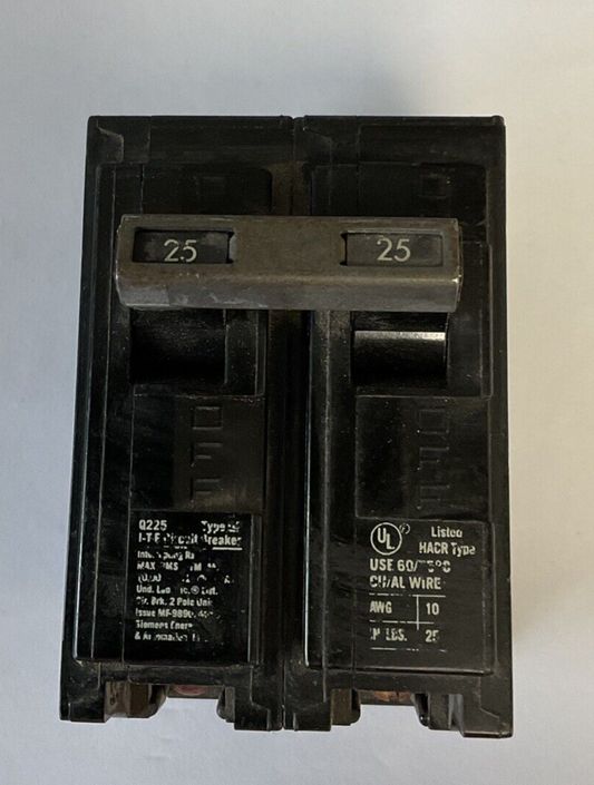 SIEMENS Q225 CIRCUIT BREAKER 120/240VAC 60HZ 25A 2POLE