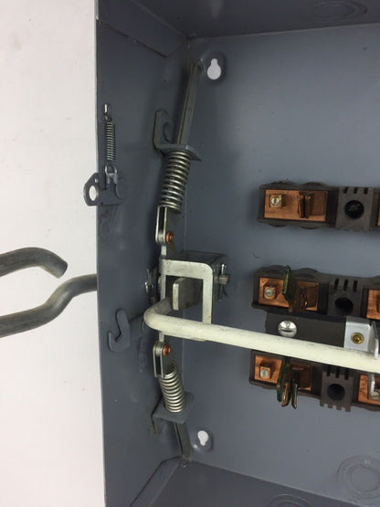 GENERAL SWITCH 63DU SAFETY SWITCH VOLTS 240 AC 60 AMP 3 POLE TYPE: D'BLE THROW
