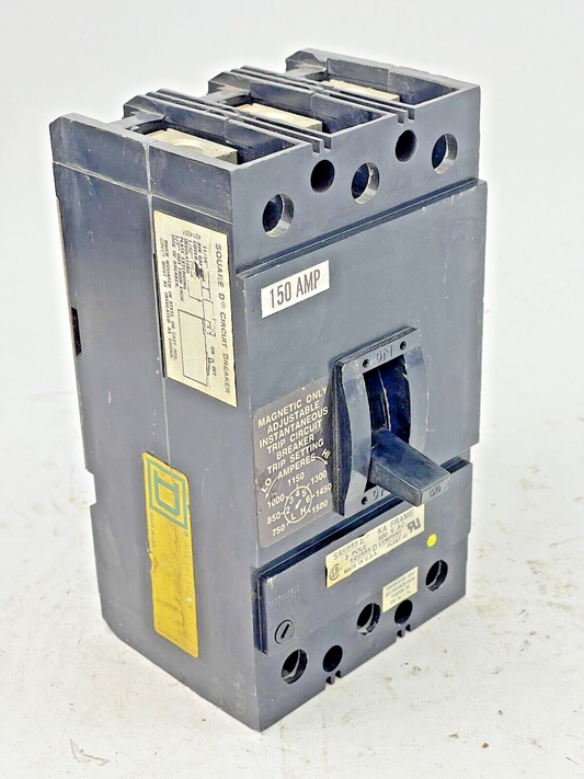 SQUARE D - KAL-3615026M - MAGNETIC CIRCUIT BREAKER - 150 AMP, 3 POLE, 600 VAC