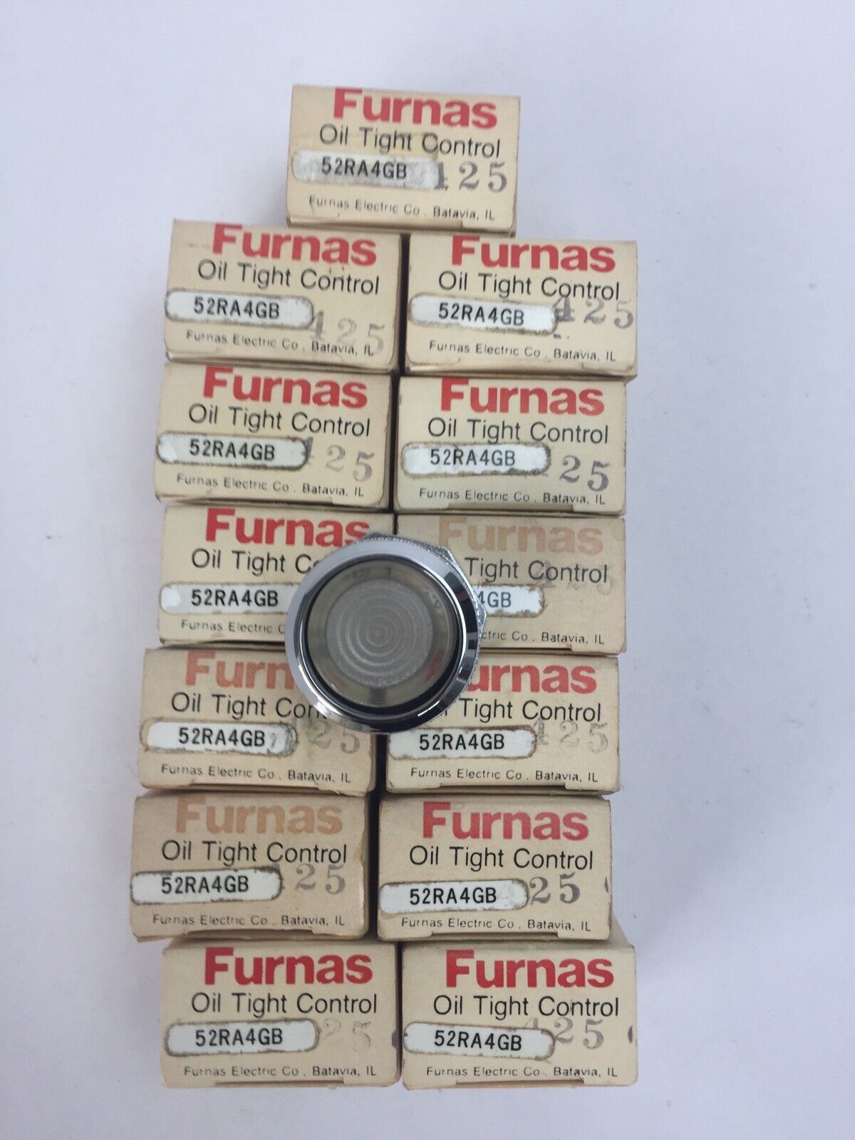 FURNAS 52RA4GB OIL TIGHT PILOT LIGHT CLEAR LENS (LOT OF 13)