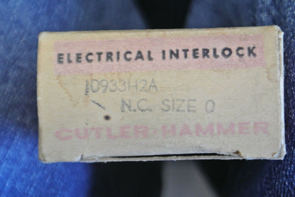 CUTLER-HAMMER 10933H2A ELECTRICAL INTERLOCK / SIZE 0 / N.C. / NEW SURPLUS