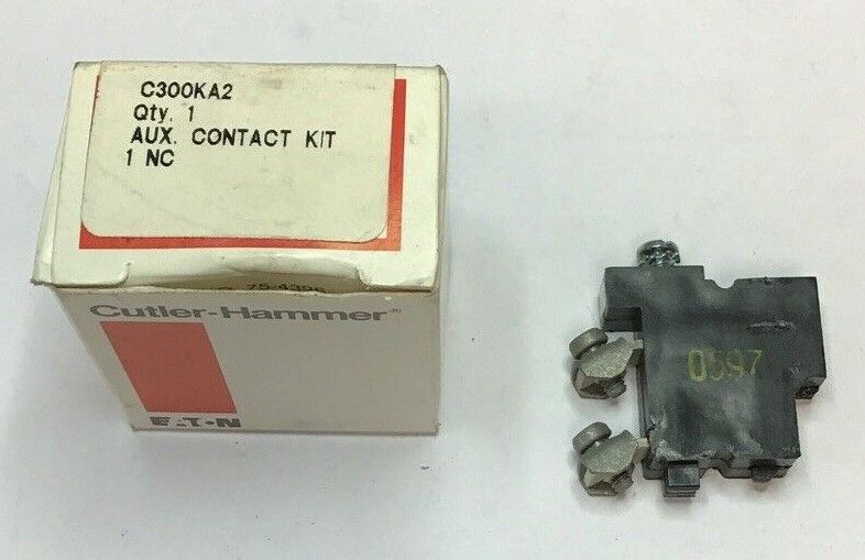 CUTLER HAMMER C300KA2 AUXILIARY CONTACT KIT 1NC