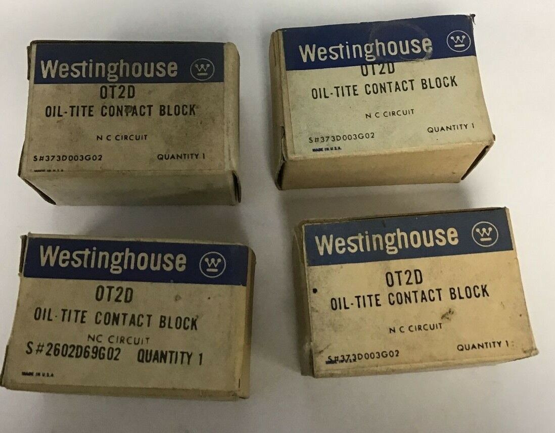 WESTINGHOUSE OT2D OIL-TITE CONTACT BLOCK****LOTOF4****