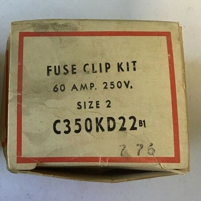 CUTLER HAMMER C350KD22 FUSE CLIP KIT SER.B1***LOTOF2***