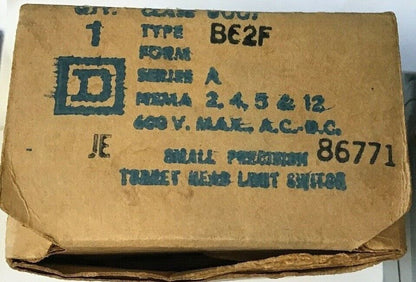 SQUARE D 9007 B62F TURRET HEAD LIMIT SWITCH SER. A