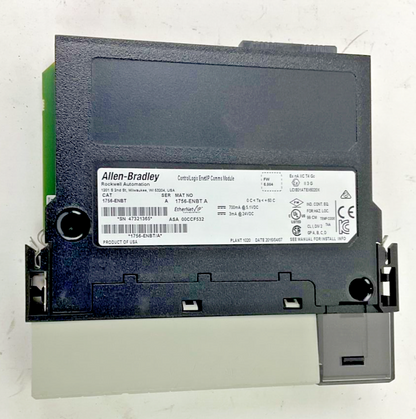 ALLEN BRADLEY 1756-ENBT SER.A IP COMMS MODULE FW6.004 24VDC