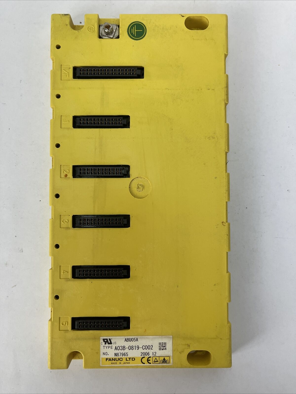 FANUC A03B-0819-C002 BACKPLANE RACK ASSEMBLY 5 SLOT