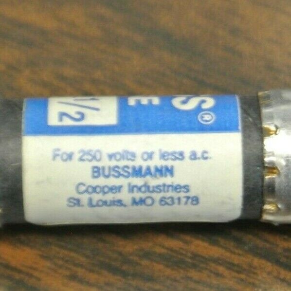 BOX of 10 / BUSS / BUSSMANN BAF-1/2 FUSE / 1/2A / 250V / NEW SURPLUS / BAF1/2