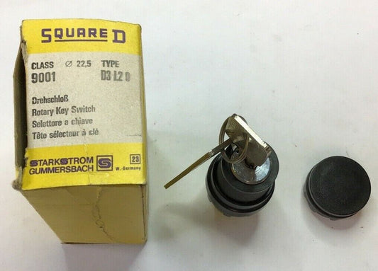 SQUARE D 9001 D3L20  ROTARY KEY SWITCH