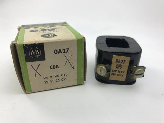 Allen Bradley OA27 Coil New In Original Box 24 V 60 CY 12 V 25 CY
