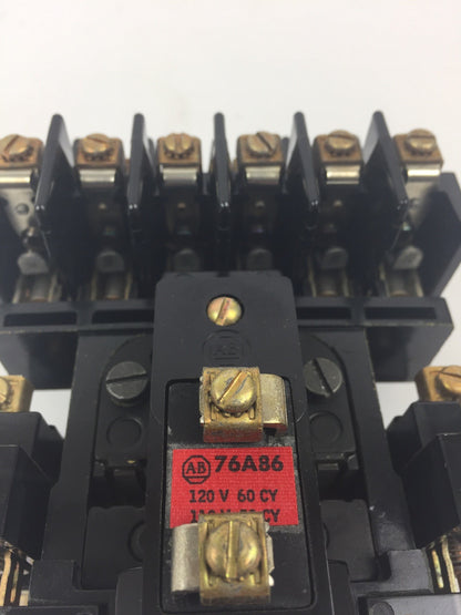 ALLEN BRADLEY 700-BR800A1 AC RELAY TYPE BR 8 POLE 8 N.O. 120V 60HZ 110V 50HZ