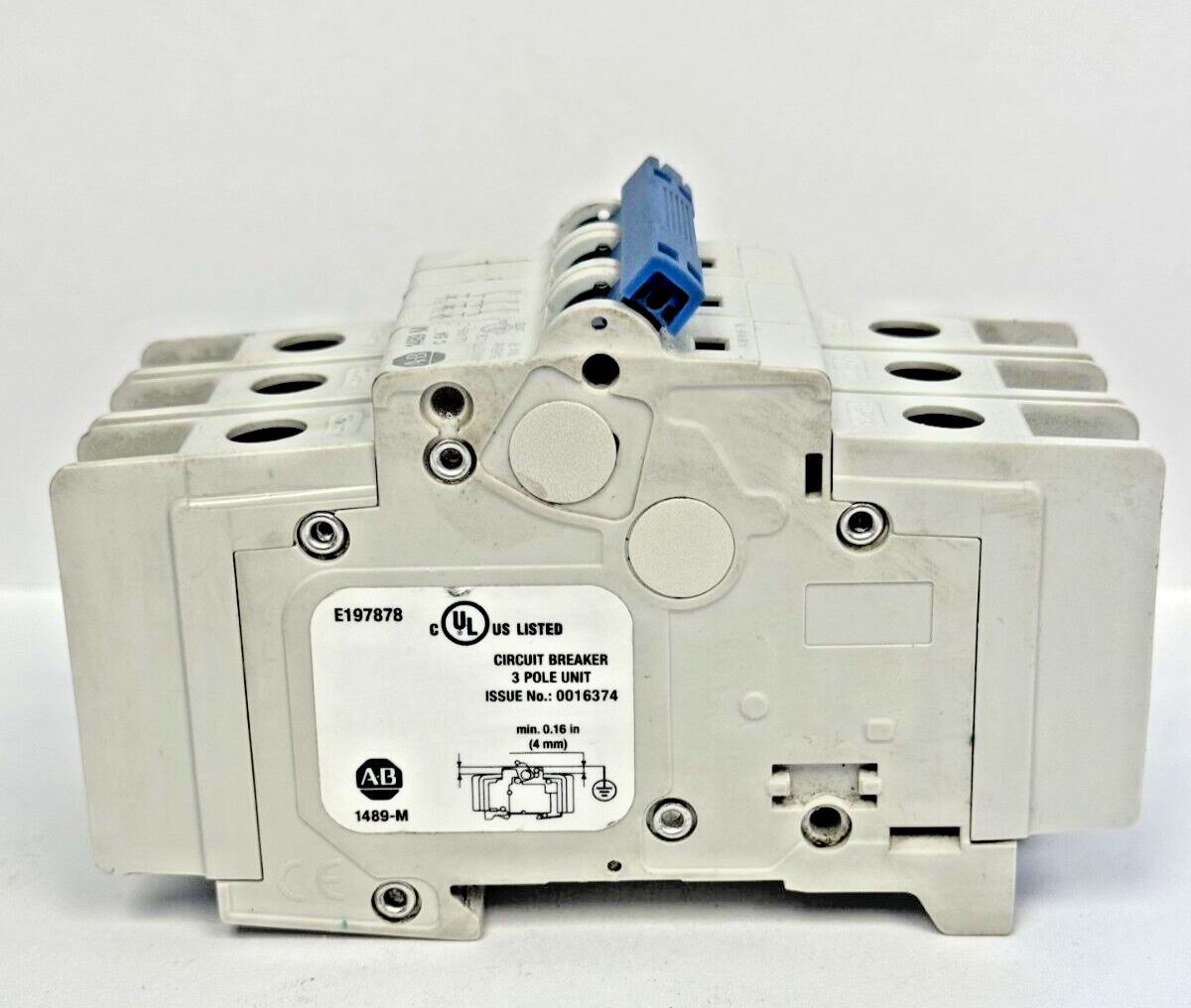 ALLEN-BRADLEY - 1489-M3C050 SER. D - BREAKER - 3P, 5 A, 277 V, 3 HP, 1 PH