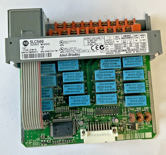 ALLEN BRADLEY 1746-0W16 OUTPUT MODULE SER.D
