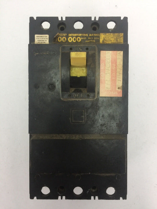 SQUARE D IFL340605 CIRCUIT BREAKER 480VAC 3 POLE 60AMPS