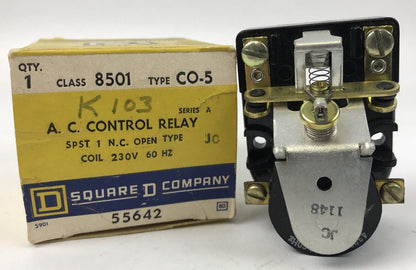 Square D 8501 CO-5  New A.C. Control Relay 230 V 60 HZ