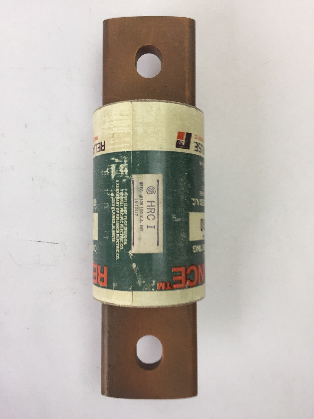 RELIANCE JCL500 CURRENT LIMITING FUSE 500A 600VAC CLASS J