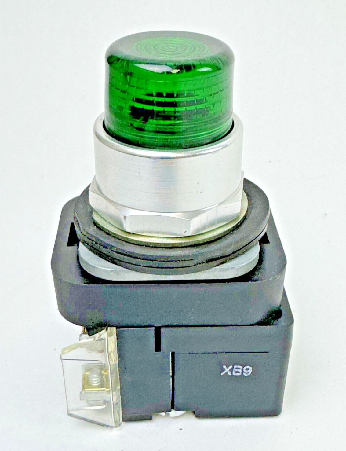 ALLEN-BRADLEY - 800T-QBH2G SER. U - GREEN LED PUSH BUTTON W/ 800TC-N374 A BLOCK