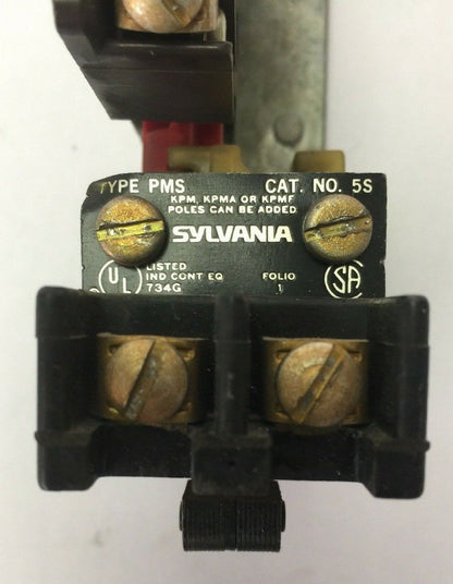 SYLVANIA PMS 6S SLIM JIM RELAY TB139-1 COIL 110-120V 60HZ