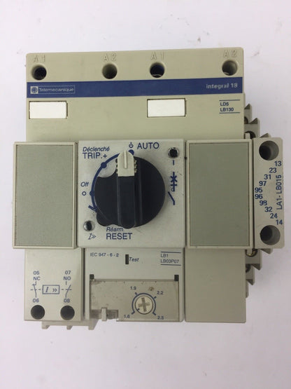 TELEMECANIQUE LD5LB130 REVERSING STARTER WITH LA1-LB015