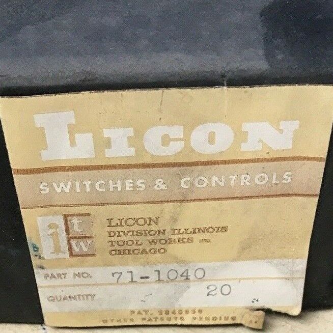 LICON SWITCH COMPONENTS 71-1040****LOTOF4****