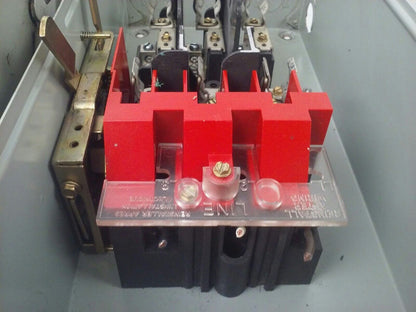 CUTLER HAMMER DH361FGK FUSIBLE SAFETY SWITCH 3P 30A 600VAC 20HP TYPE 1 ENCLOSURE