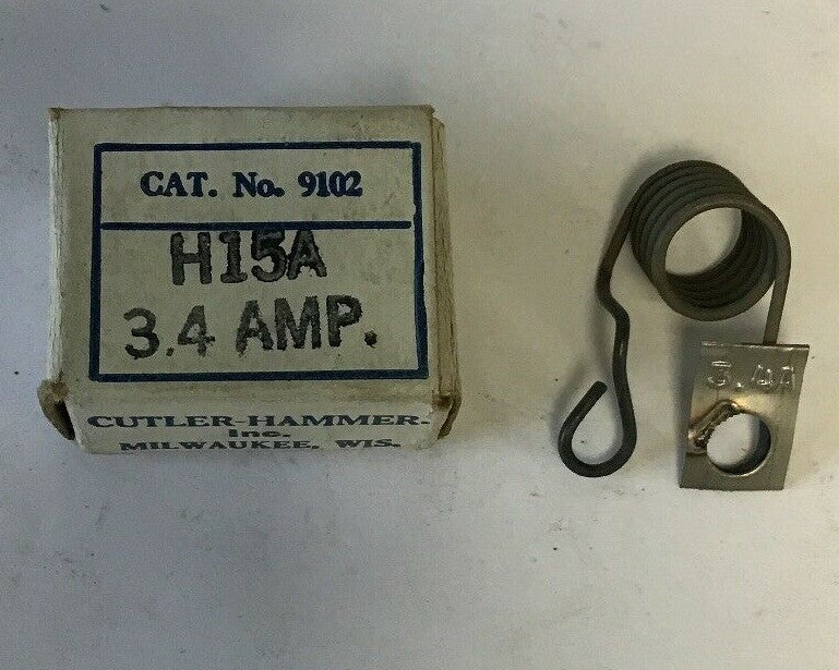 CUTLER HAMMER 9102 H15A 3.4AMP HEATER****LOTOF5****
