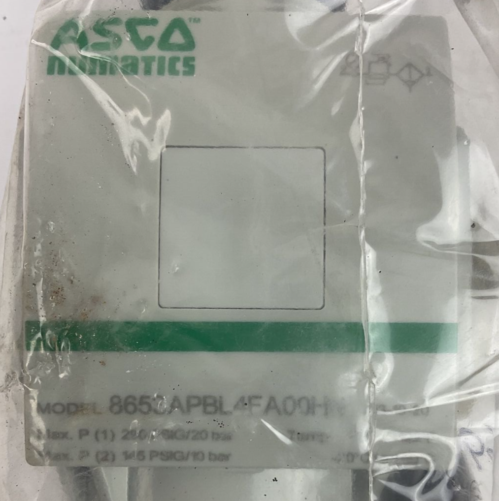 ASCO 8653APBL4FA00HN PARTICULATE FILTER/REGULATOR