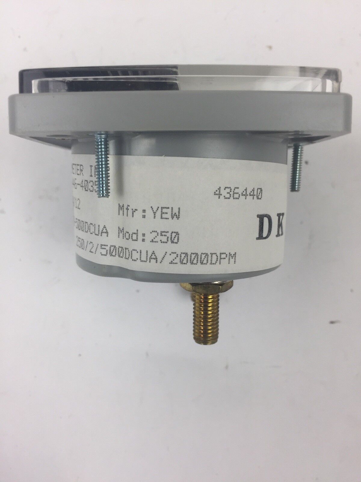 YOKOGAWA RAM METER 800-446-4035 250/2/500DCUA/2000DPM