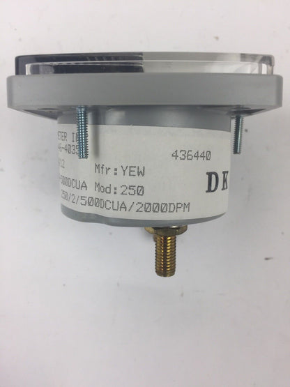 YOKOGAWA RAM METER 800-446-4035 250/2/500DCUA/2000DPM