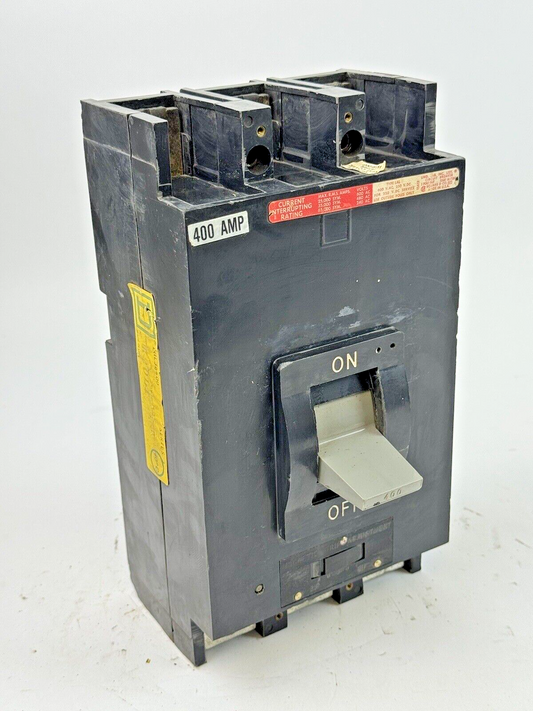 SQUARE D - LHL36400 SER. 3 -MOLDED CASE CIRCUIT BREAKER-400 AMP, 3 POLE, 600 VAC