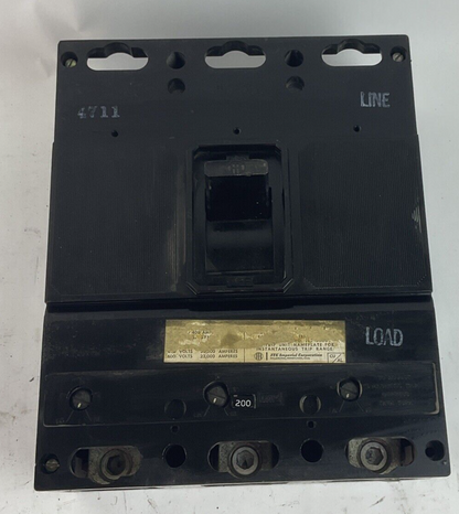 ITE JL3-F400 CIRCUIT BREAKER FRAME 200A 600VAC 125/250VDC 3POLE