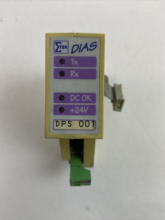 SIGMATEK 05-002-001-D DIAS NETZTEIL DPS001 HW 1.0 MODULE HAS BROKEN OFF PLASTIC