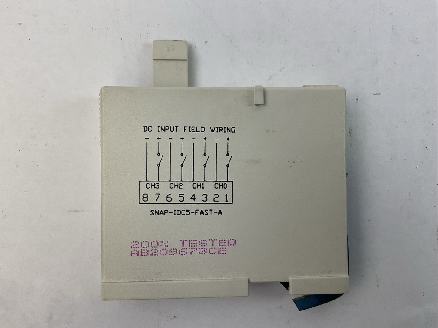 OPTO 22 SNAP I/O SNAP-IDC5-FAST-A 4 CHANNEL MODULE HIGH SPEED DC 18-32VDC 5VDC