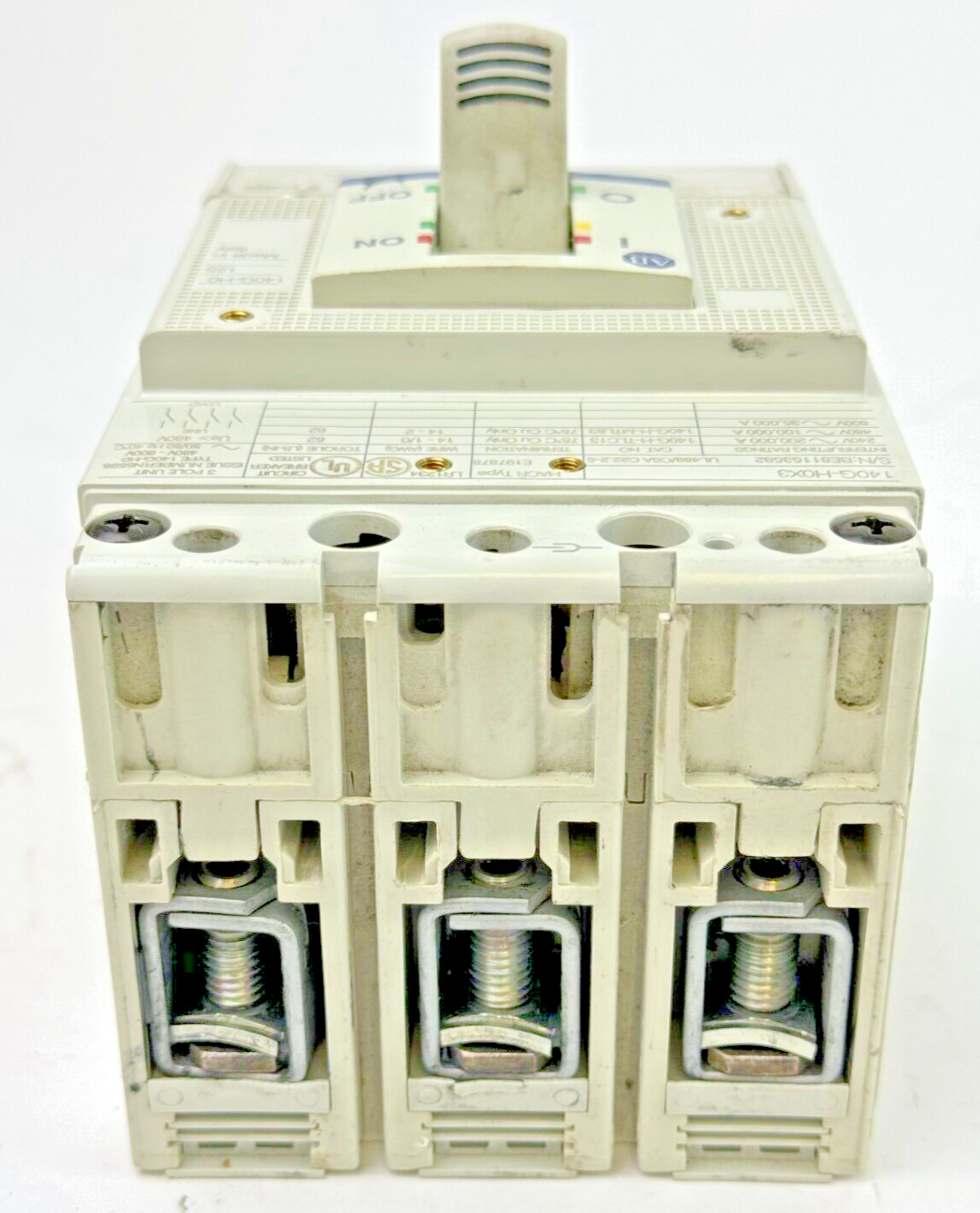 ALLEN BRADLEY - 140G-H0F3-D12 - SERIES A - CIRCUIT BREAKER - 125A, 3 POLE, 480 V