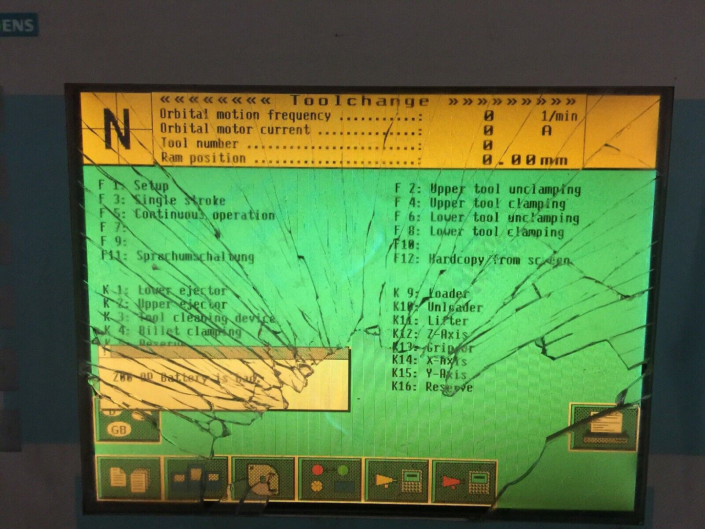 SIEMENS 6AV3637-1ML00-0FX0 CONTROL PANEL 24VDC SIMATIC OP37