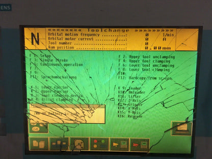 SIEMENS 6AV3637-1ML00-0FX0 CONTROL PANEL 24VDC SIMATIC OP37