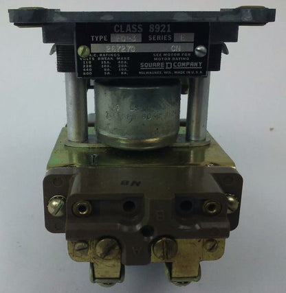 SQ. D CLASS 8921 TYPE FO-3, MOTOR DRIVEN TIMER UNIT 8921-FO3, 208-220/240V, 60HZ