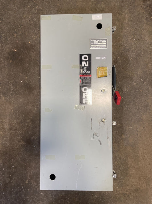 GE TH3364J MODEL 11 FUSIBLE SAFETY SWITCH 200A 600VAC 250VDC 150HP TYPE 1, 5, 12