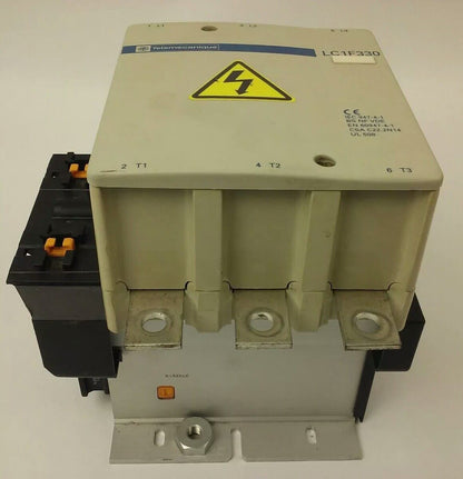 TELEMECANIQUE LC1F330 CONTACTOR, 3PH, 600V, 370A, 250HP, W/ 24V 40/400HZ  COIL