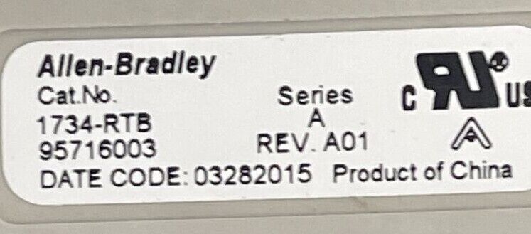 ALLEN BRADLEY 1734-EP24DC EXPANSION POWER UNIT SER B 1734-RTB SER A REV A01