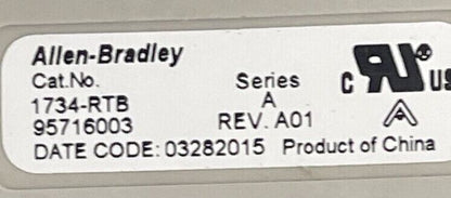 ALLEN BRADLEY 1734-EP24DC EXPANSION POWER UNIT SER B 1734-RTB SER A REV A01