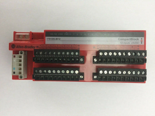 ALLEN BRADLEY 1791DS-IB12 COMPACT BLOCK 12 INPUT 24VDC SERIES A VER.03