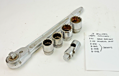 SNAP-ON / JH WILLIAMS - SOCKET SET - AMAZING PIECES - SEE FULL DESCRIPTION BELOW