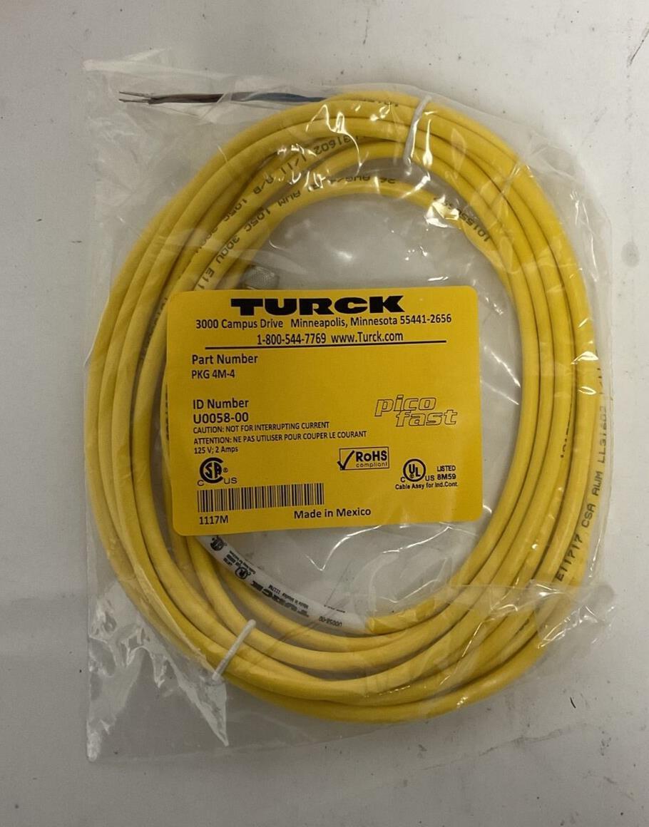 TURCK PKG 4M-4 CABLE ***LOTOF5***